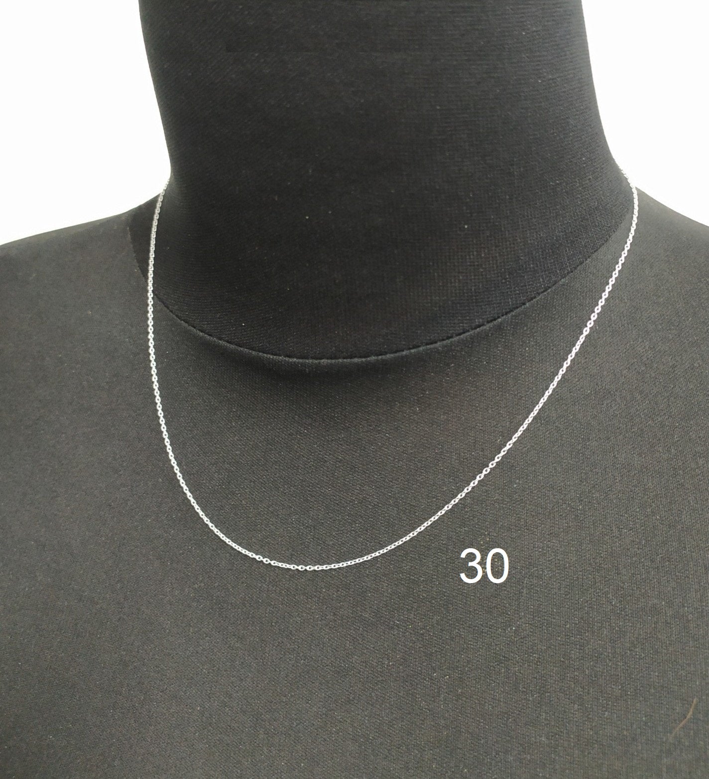 925 Silver Necklace: Cable (0.95~1.38mm)