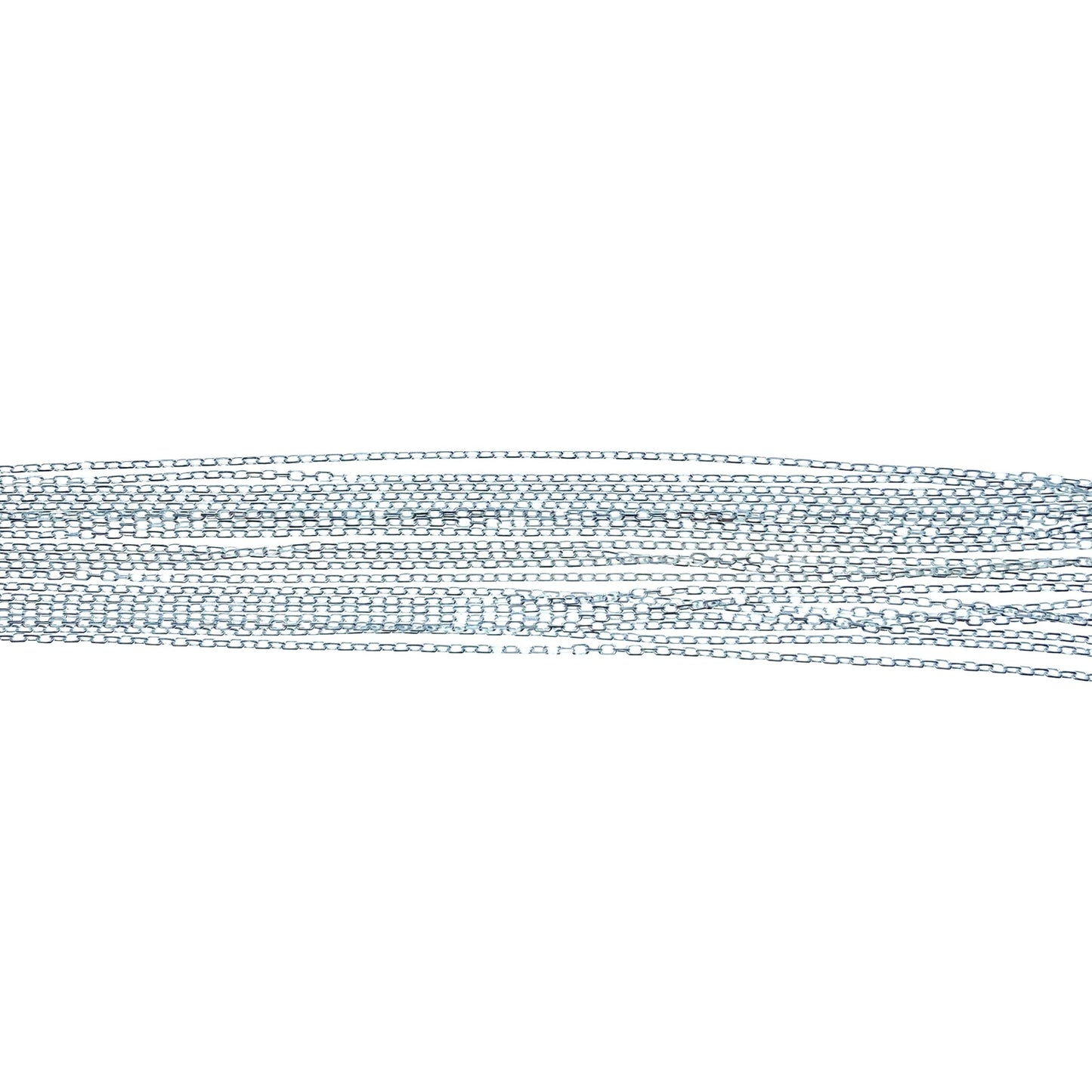 1mm【Cable】with diamond cut Necklace 40+5cm/15.7+2"