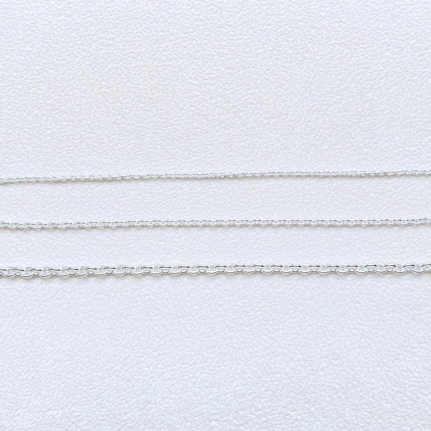 925 Silver Necklace: Cable (1.5mm ~) 小判ネックレス (1.5mm ~)