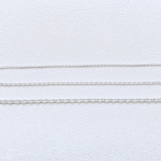 925 Silver Necklace: Cable (1.5mm ~) 小判ネックレス (1.5mm ~)